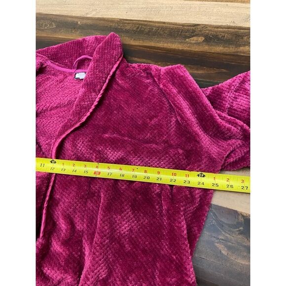 Charter Club Intimates Raspberry Long Robe Cozy Comfy Super Soft Size L - Picture 8 of 10